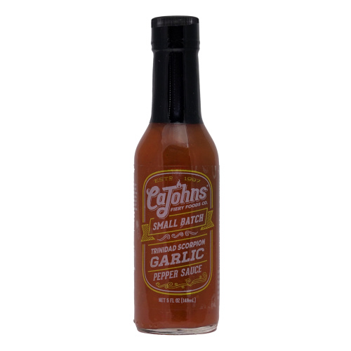 CaJohns Small Batch Garlic Trinidad Scorpion Pepper Sauce